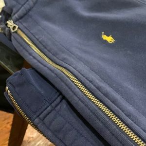 Polo Sweat suit hoodie and pants xxl navy blue in great condition